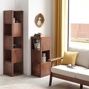 Sidney 1.01m/1.67m FAS-Graded Solid American Oak Wood Floor Bookcase Bookshelf/Storage Rack
