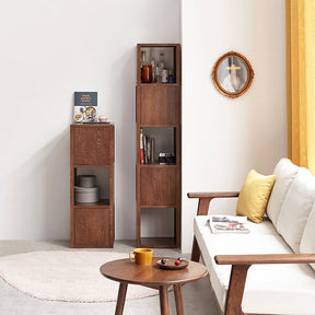 Sidney 1.01m/1.67m FAS-Graded Solid American Oak Wood Floor Bookcase Bookshelf/Storage Rack