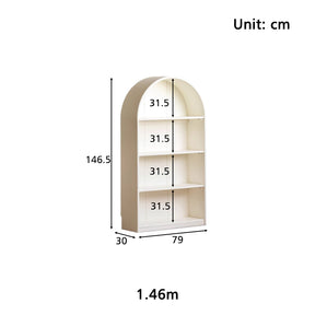 Janet FAS-Graded Solid Liriodendron Wood Bookcase Bookshelf/Storage Rack Multiple Size