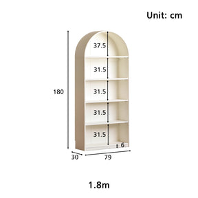 Janet FAS-Graded Solid Liriodendron Wood Bookcase Bookshelf/Storage Rack Multiple Size
