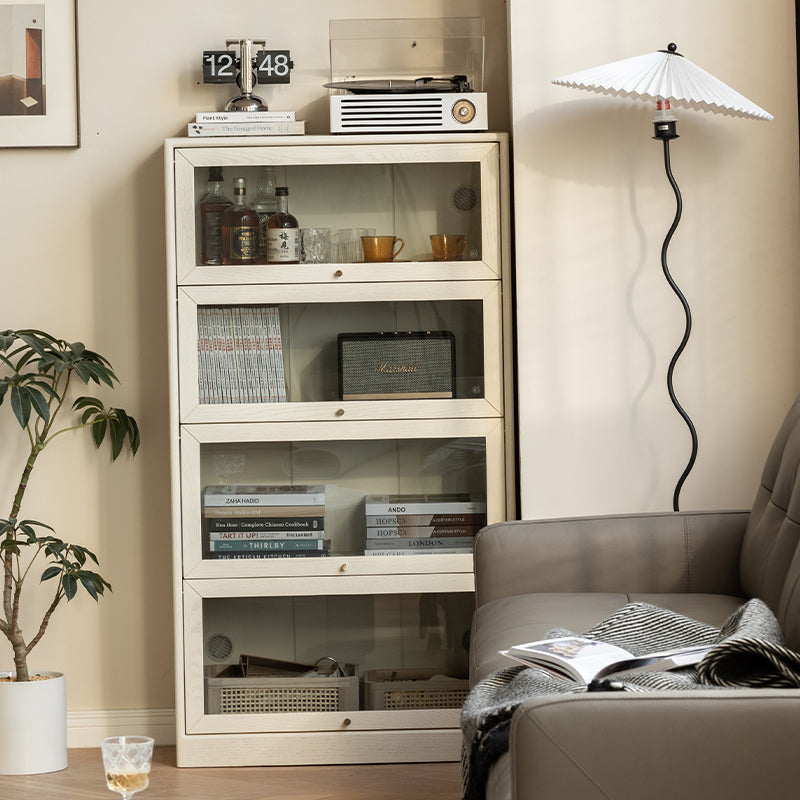 Jared FAS-Graded Solid American Oak Wood Floor-standing Bookcase Bookshelf/Storage Rack With Light Multiple Size