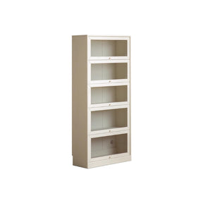 Jared FAS-Graded Solid American Oak Wood Floor-standing Bookcase Bookshelf/Storage Rack With Light Multiple Size