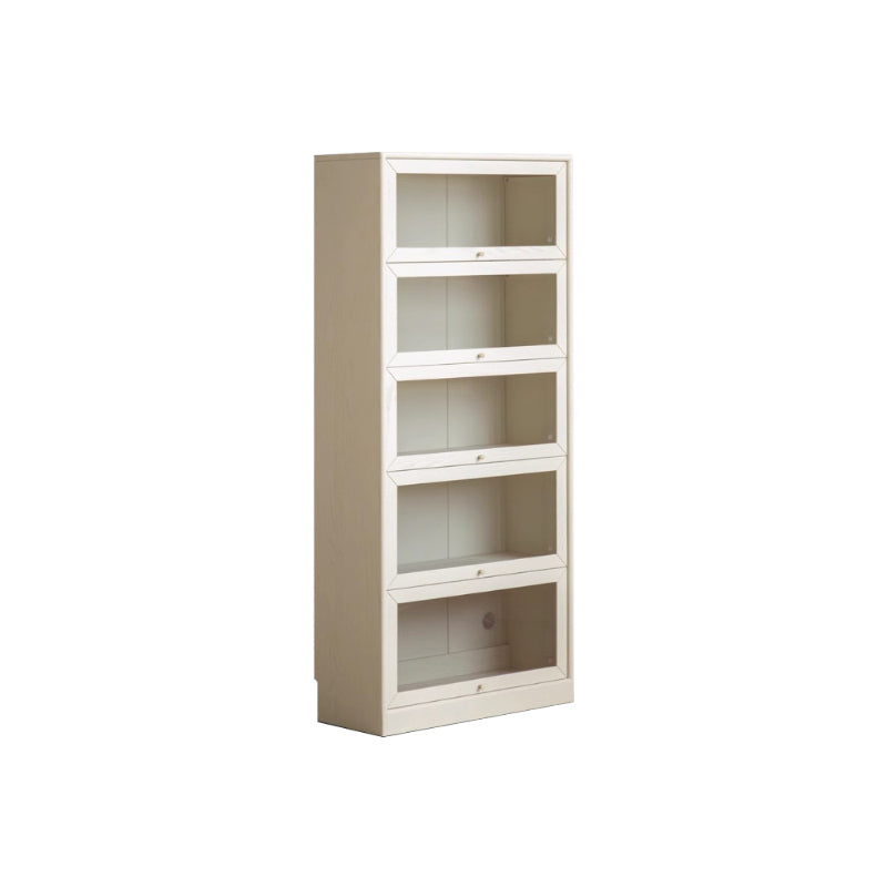 Jared FAS-Graded Solid American Oak Wood Floor-standing Bookcase Bookshelf/Storage Rack With Light Multiple Size