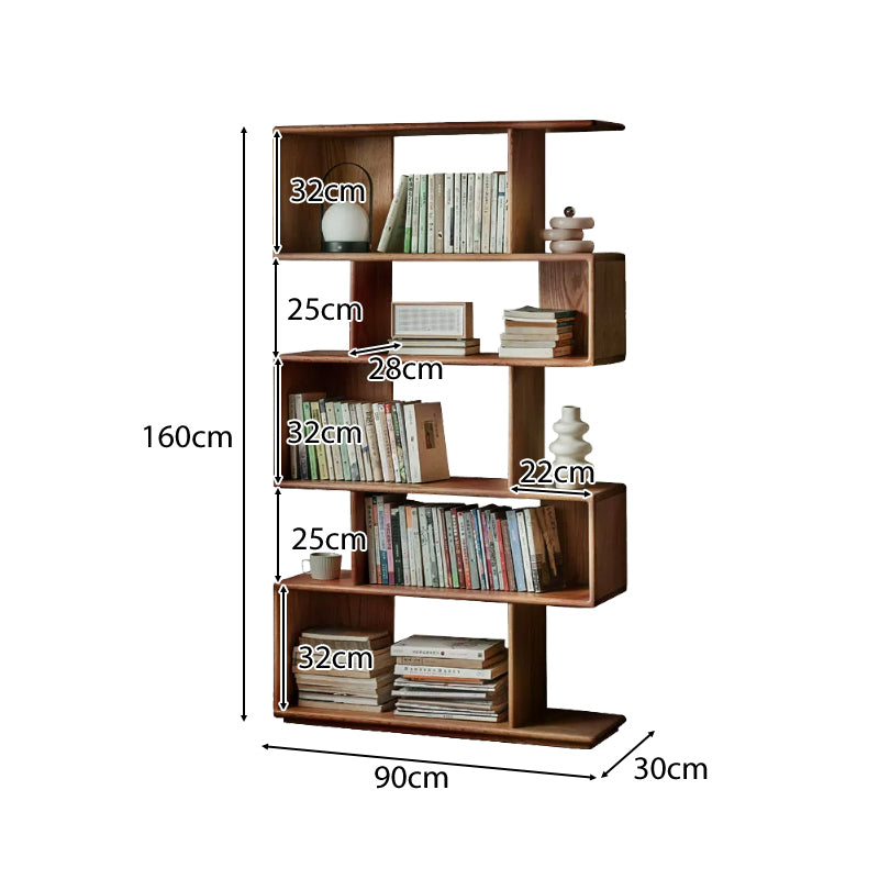 Tome FAS-Graded Solid American Oak Natural Finish Bookshelf 90cm