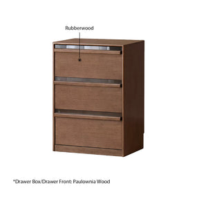 Alva 60cm Rubberwood Combination Bookcase Display Shelf/Storage Cabinet Walnut Color