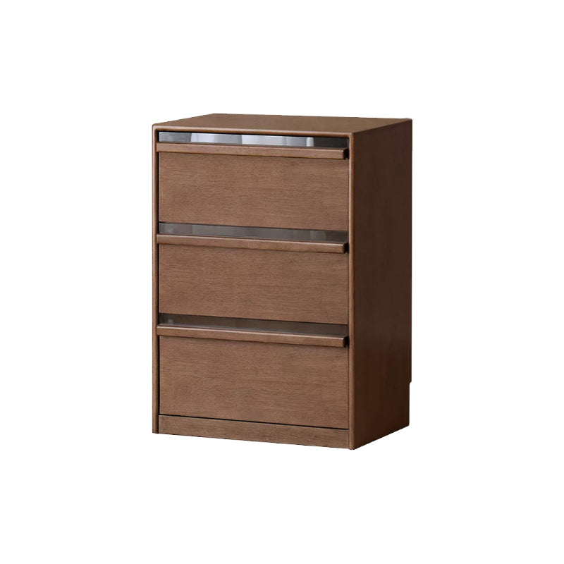 Alva 60cm Rubberwood Combination Bookcase Display Shelf/Storage Cabinet Walnut Color