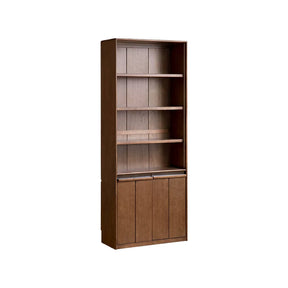Aleta 65cm/80cm Rubberwood Bookcase Display Shelf/Storage Cabinet Walnut Color