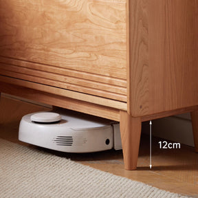 Caius 0.8m FAS-Graded Solid Cherry Wood Bookcase Bookshelf/Storage Rack With Light