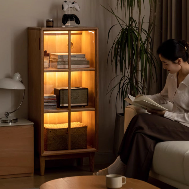 Zoey 0.5m FAS-Graded Solid American Oak Wood Bookcase Display Shelf/Storage Cabinet