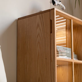 Zoey 0.5m FAS-Graded Solid American Oak Wood Bookcase Display Shelf/Storage Cabinet