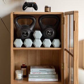 Zoey 0.5m FAS-Graded Solid American Oak Wood Bookcase Display Shelf/Storage Cabinet