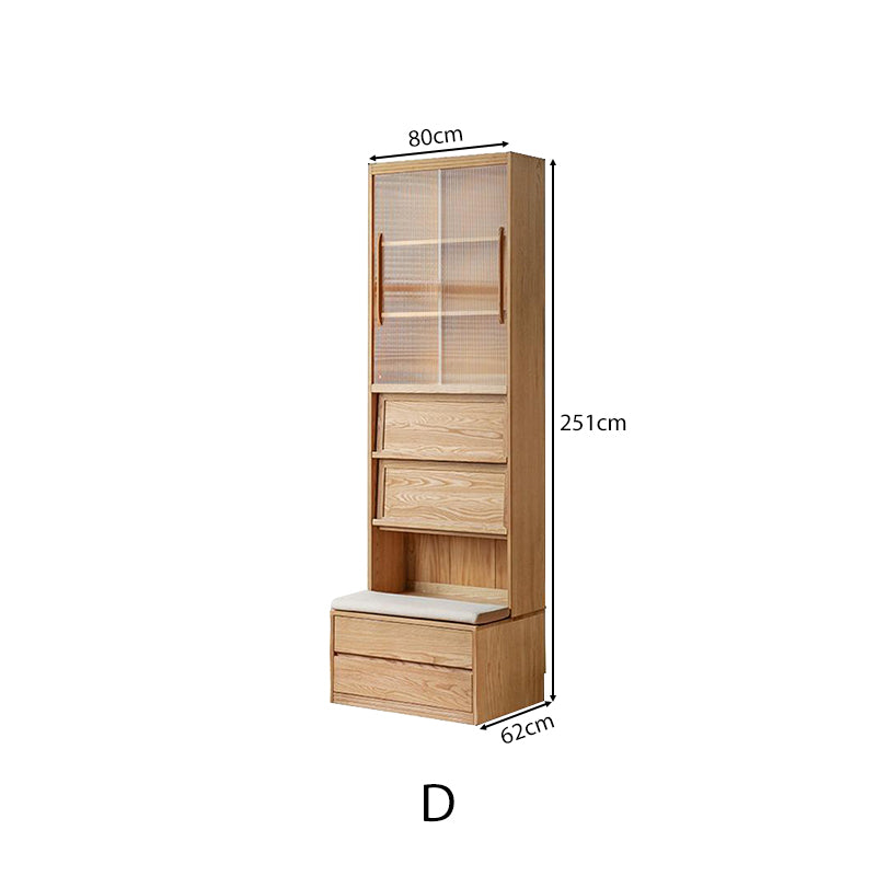 Eugene FAS-Graded Solid Ash Wood Bookcase Modular Display Shelf & Storage Multiple Size
