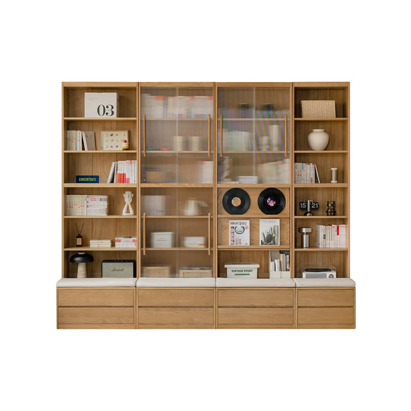 Eugene FAS-Graded Solid Ash Wood Bookcase Modular Display Shelf & Storage Multiple Size