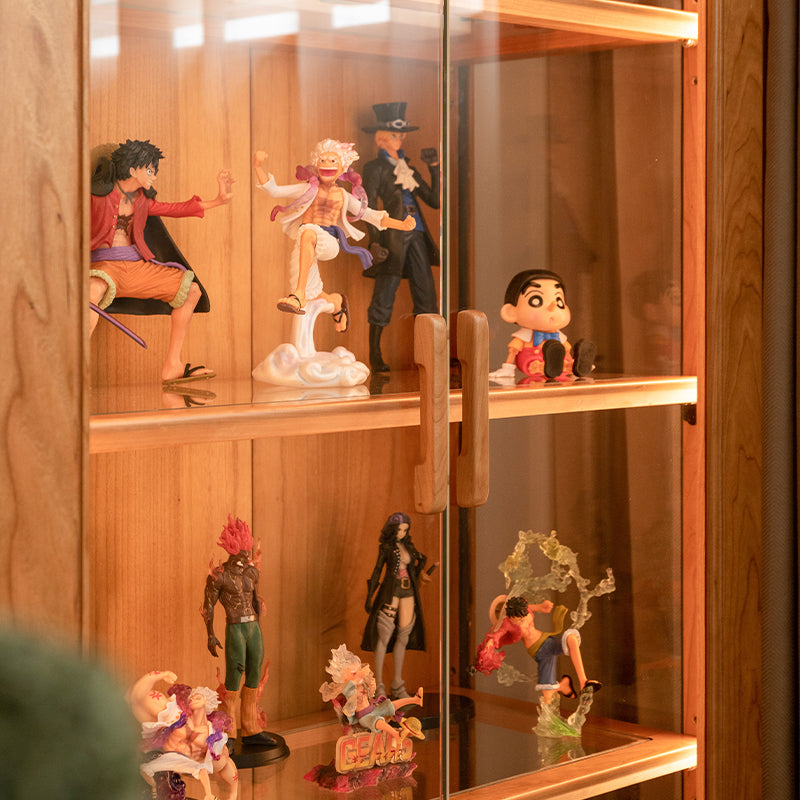 Emery 70cm FAS-Graded Solid Cherry Wood Bookcase Display Shelf/Storage Cabinet