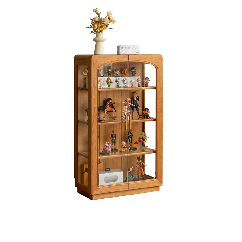 Emery 70cm FAS-Graded Solid Cherry Wood Bookcase Display Shelf/Storage Cabinet