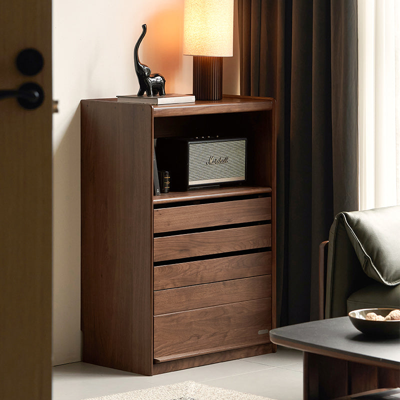 Heidi 70cm FAS-Graded Solid Black Walnut Wood Bookcase Display Shelf/Storage Cabinet