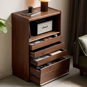 Heidi 70cm FAS-Graded Solid Black Walnut Wood Bookcase Display Shelf/Storage Cabinet