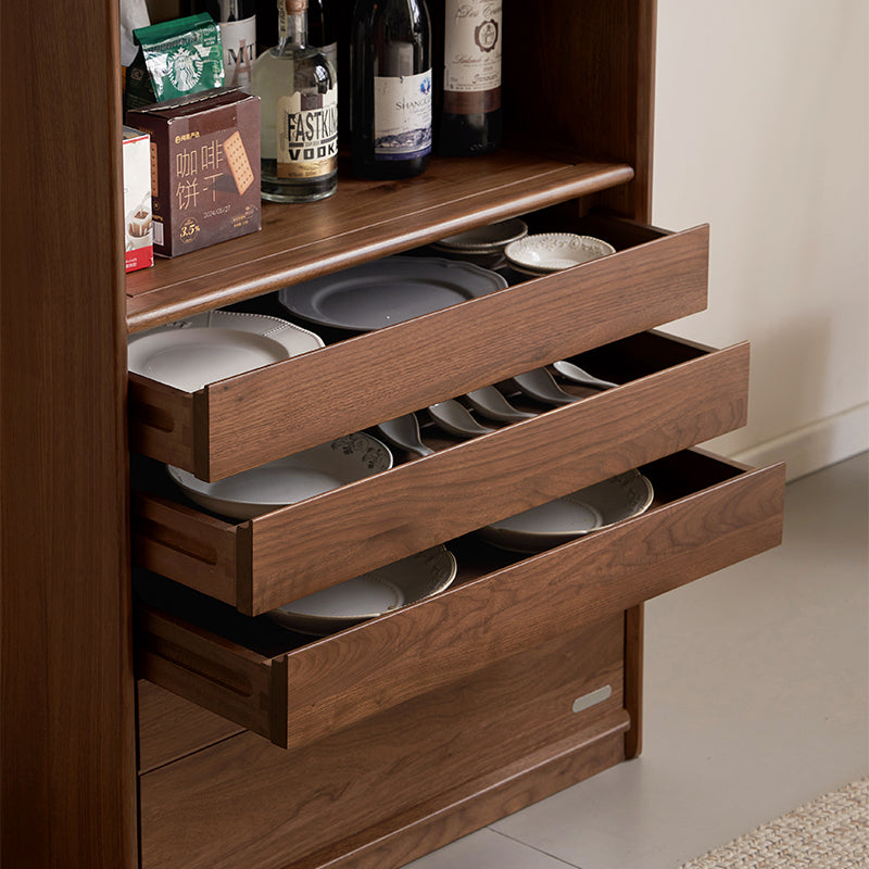 Heidi 70cm FAS-Graded Solid Black Walnut Wood Bookcase Display Shelf/Storage Cabinet