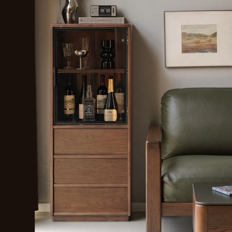 Jaden 50cm FAS-Graded Solid Black Walnut Wood Bookcase Display Shelf/Storage Cabinet