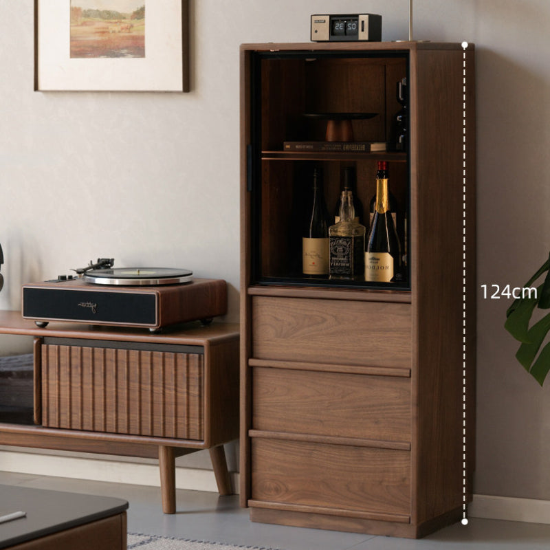 Jaden 50cm FAS-Graded Solid Black Walnut Wood Bookcase Display Shelf/Storage Cabinet