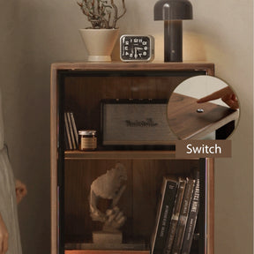 Jaden 50cm FAS-Graded Solid Black Walnut Wood Bookcase Display Shelf/Storage Cabinet