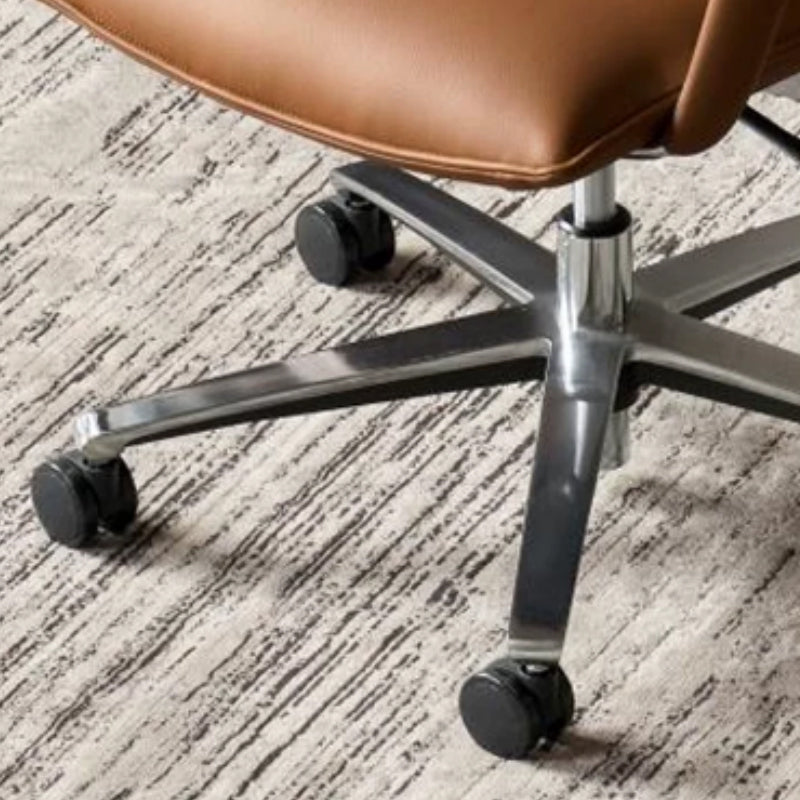 Weston Adjustable Height Eco-friendly Cloud Leather Office Chair/Computer Chair with Caster Wheels Orange Color