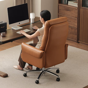 Wilder Adjustable Height Eco-friendly Cloud Leather Office Chair/Compputer Chair with Caster Wheels