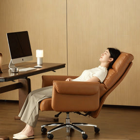 Wilder Adjustable Height Eco-friendly Cloud Leather Office Chair/Compputer Chair with Caster Wheels