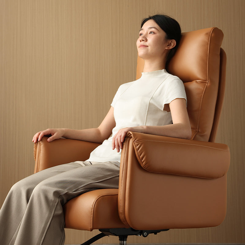 Wilder Adjustable Height Eco-friendly Cloud Leather Office Chair/Compputer Chair with Caster Wheels
