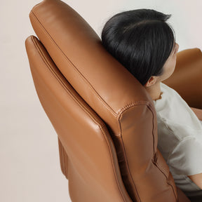 Wilder Adjustable Height Eco-friendly Cloud Leather Office Chair/Compputer Chair with Caster Wheels