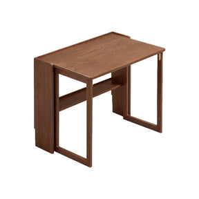 Adara 70cm/94cm FAS-Graded Solid American Oak Wood Space Saving Folding Table/Foldable Dining Table
