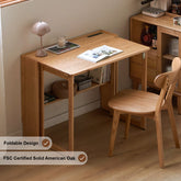 Natural Wood Color Space Saving Folding Study Desk/Foldable Small Desk