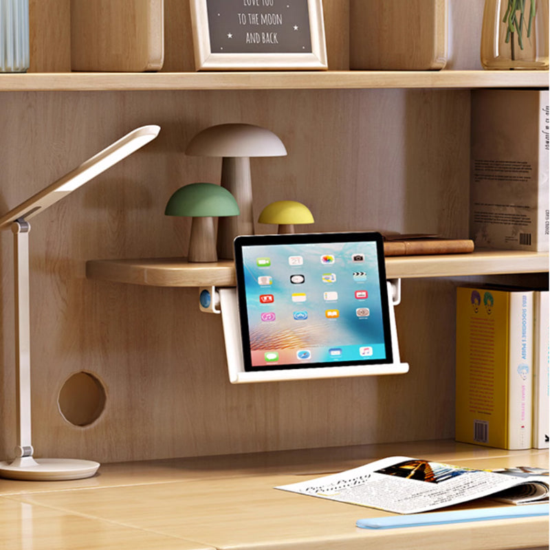 Height-Adjustable Study Desks/Solid Wood Study Desk with Shelf/Home Office
